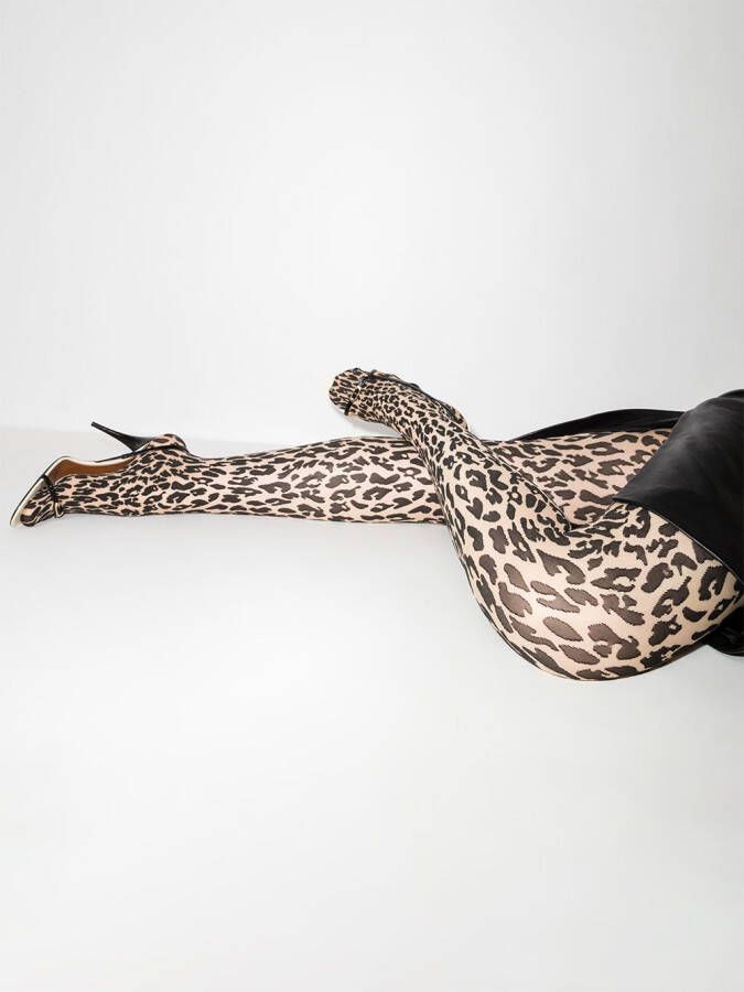 Wolford Jurk met luipaardprint Beige
