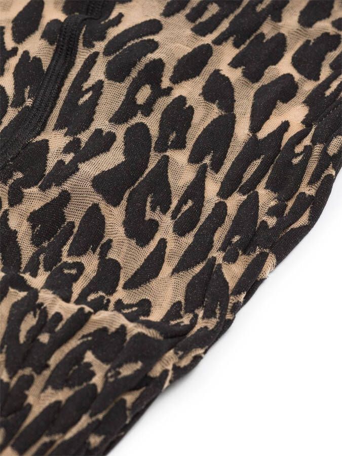 Wolford Jurk met luipaardprint Beige