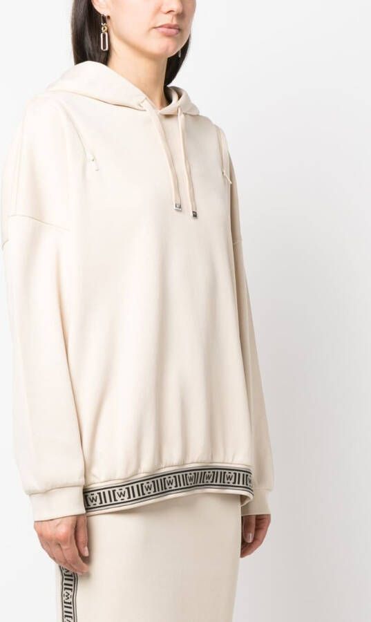 Wolford Hoodie met logoprint Beige