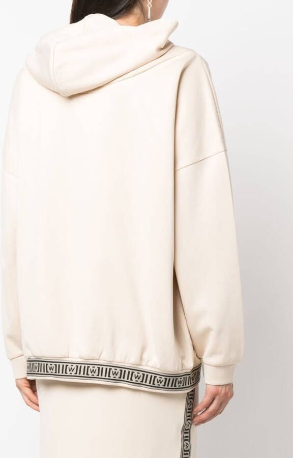 Wolford Hoodie met logoprint Beige