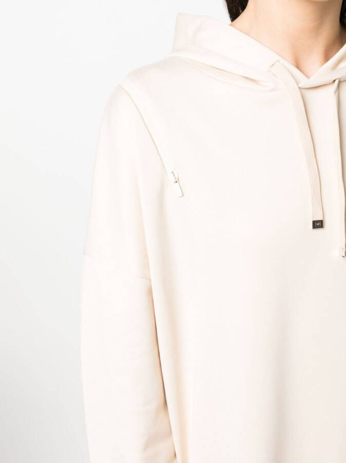 Wolford Hoodie met logoprint Beige