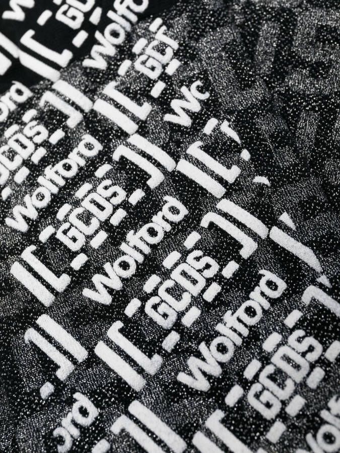Wolford x GCDS sokken met monogram patroon Zwart
