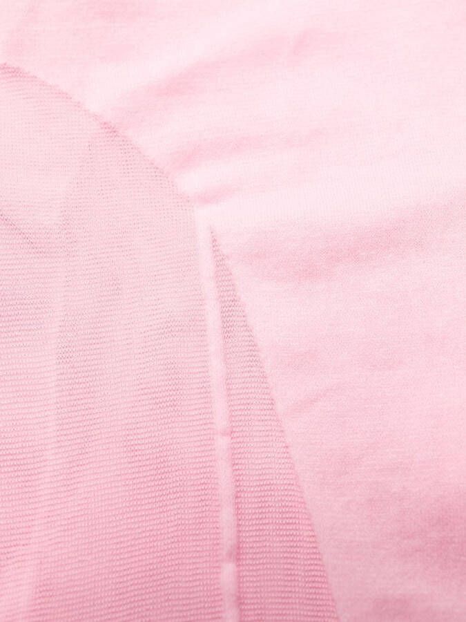 Wolford x Mugler panty met mesh vlakken Roze