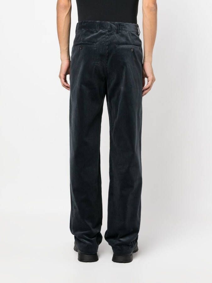 Wood Ribfluwelen broek Blauw