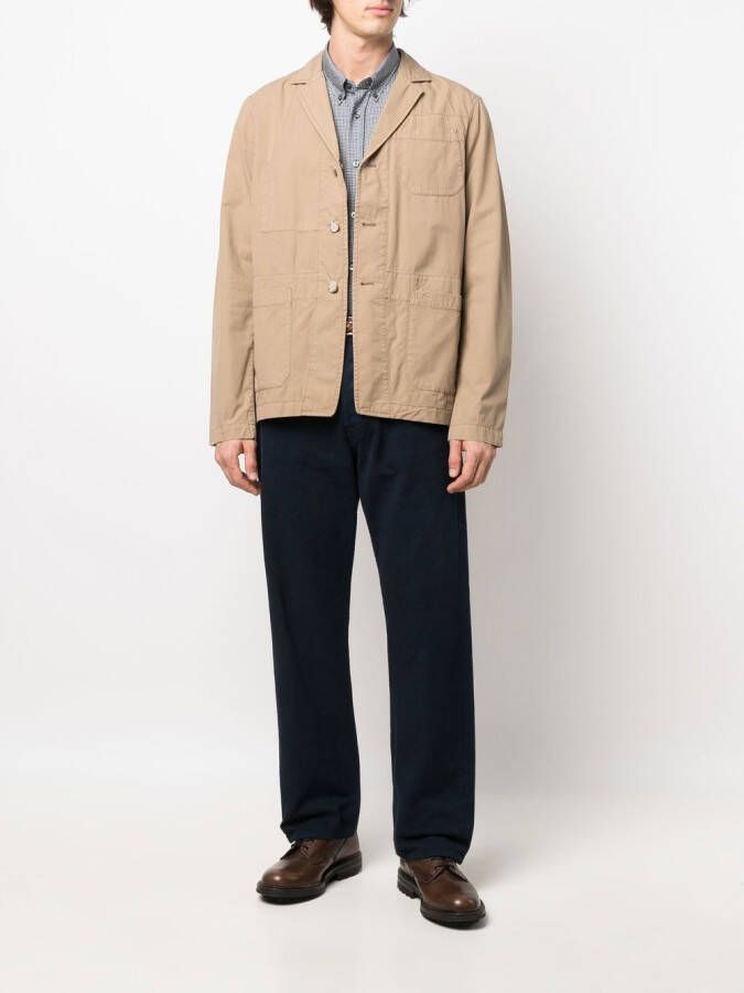Woolrich Blazer met enkele rij knopen Bruin