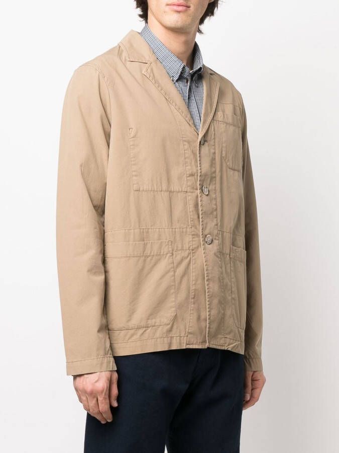 Woolrich Blazer met enkele rij knopen Bruin