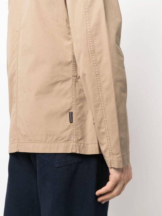 Woolrich Blazer met enkele rij knopen Bruin