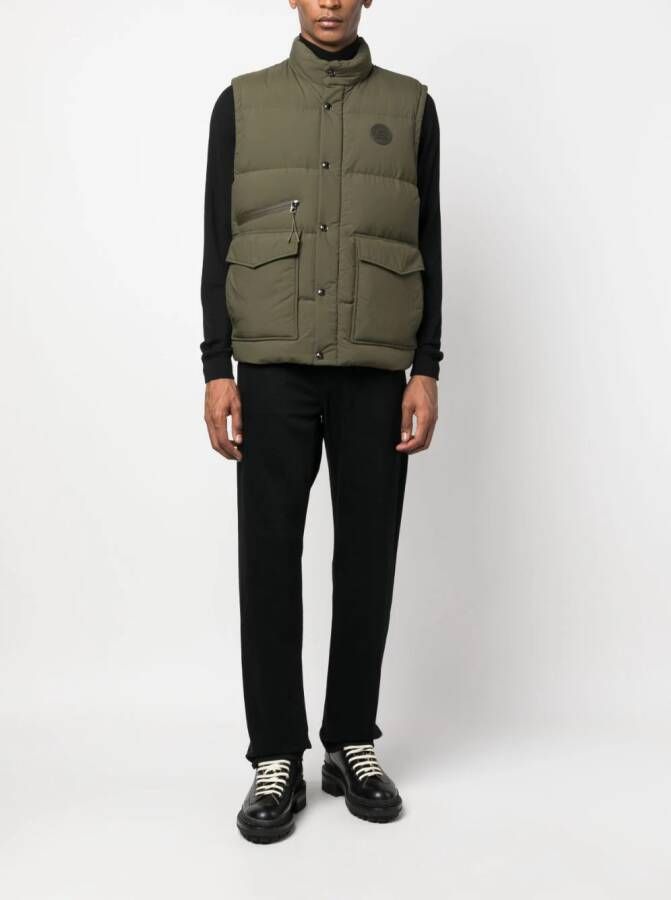 Woolrich Bodywarmer met hoge hals Groen