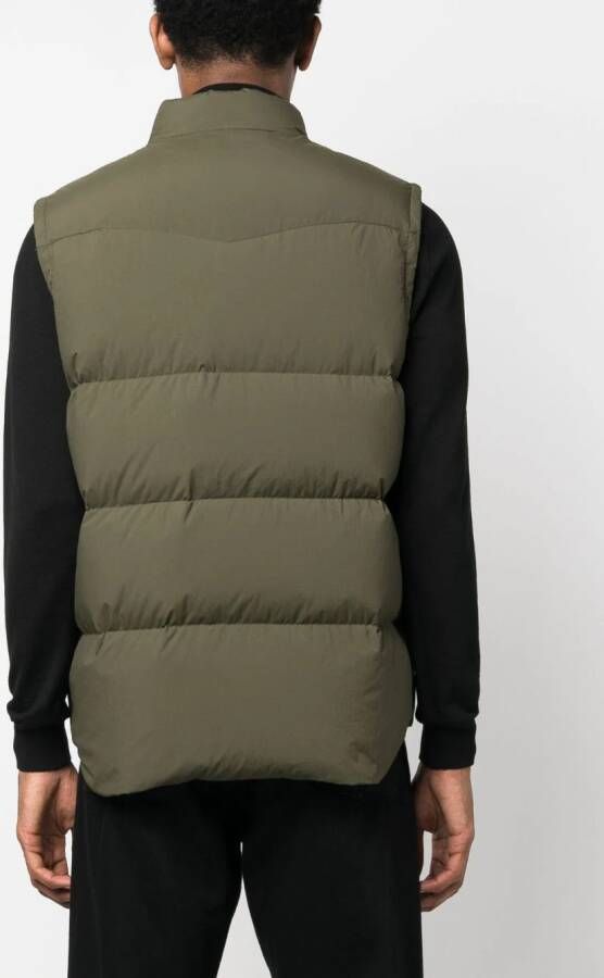 Woolrich Bodywarmer met hoge hals Groen