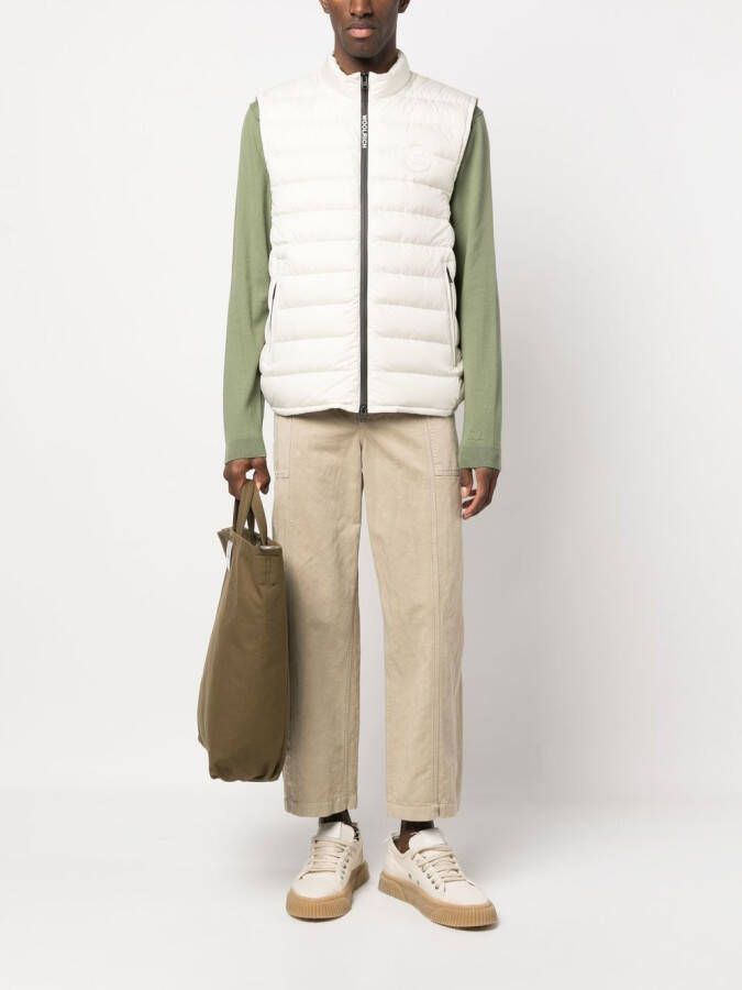 Woolrich Bodywarmer met logopatch Wit