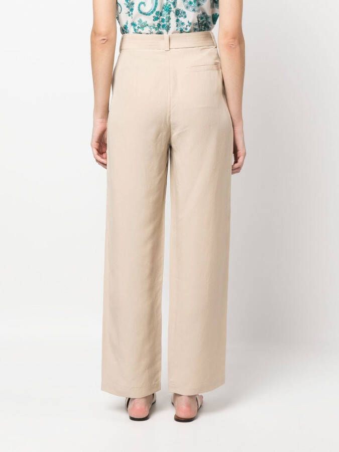 Woolrich Broek met wijde pijpen Beige
