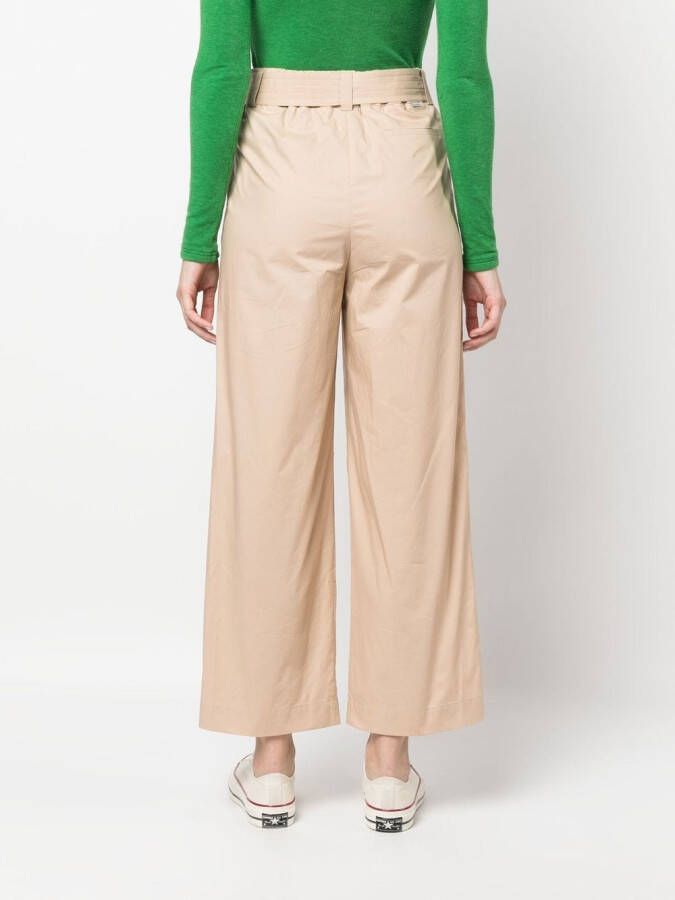 Woolrich Broek met wijde pijpen Beige