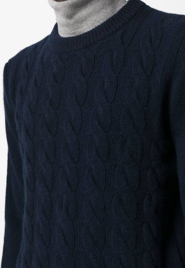 Woolrich Kabelgebreide trui Blauw