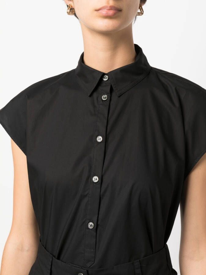 Woolrich Blouse met kapmouwen Zwart