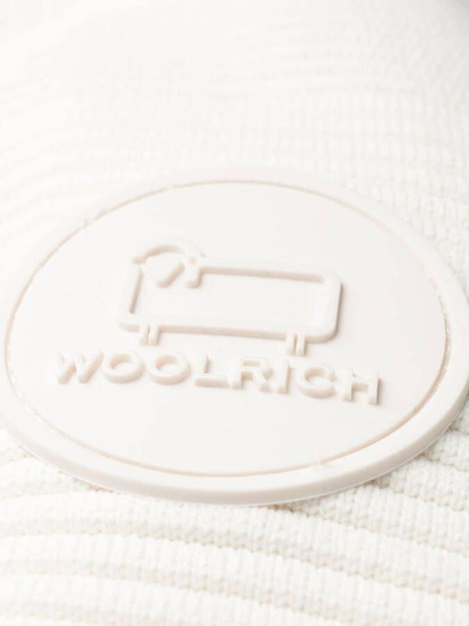 Woolrich Donsjack met vlakken Wit