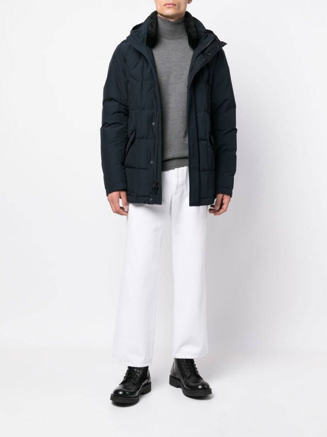 Woolrich Donsjas met capuchon Blauw