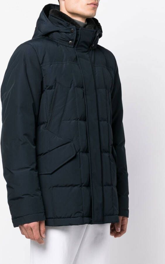 Woolrich Donsjas met capuchon Blauw