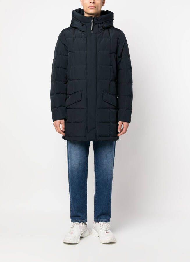 Woolrich Jas met trechterhals Blauw