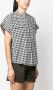 Woolrich Geruie blouse Blauw - Thumbnail 3