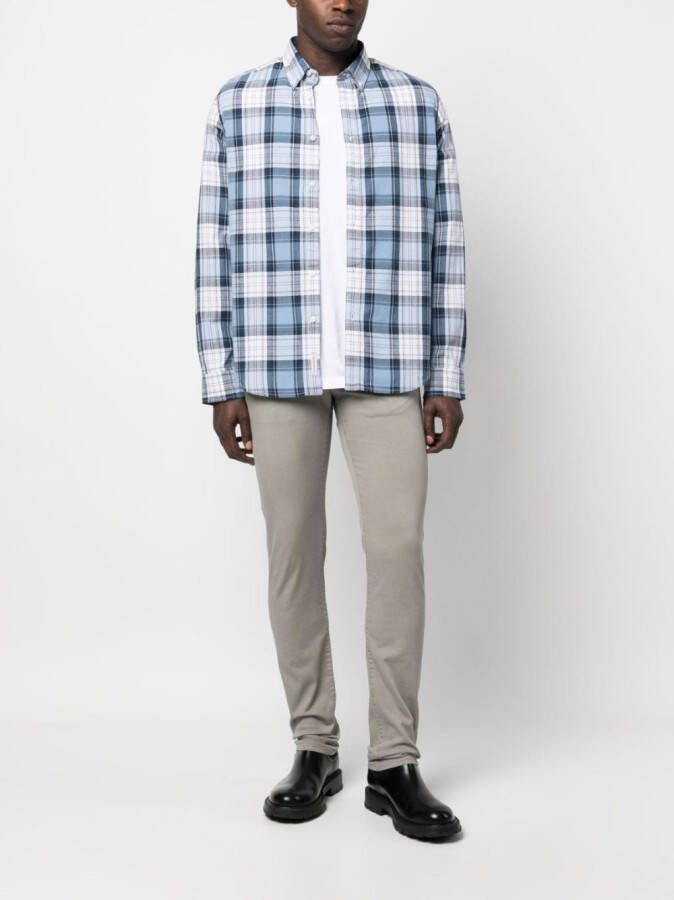 Woolrich Geruit overhemd Blauw