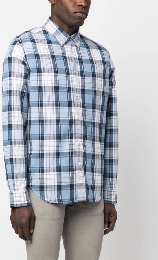 Woolrich Geruit overhemd Blauw