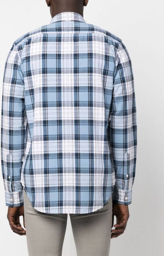 Woolrich Geruit overhemd Blauw