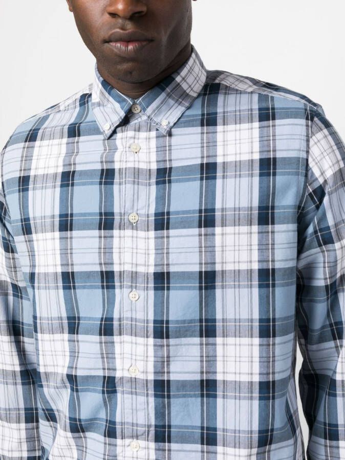 Woolrich Geruit overhemd Blauw