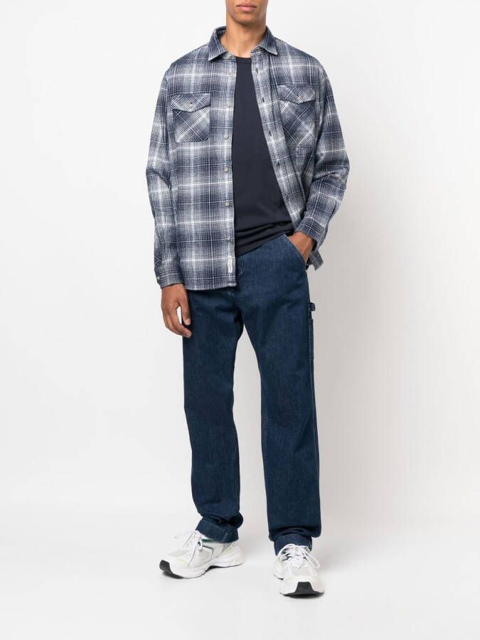 Woolrich Geruit overhemd Blauw