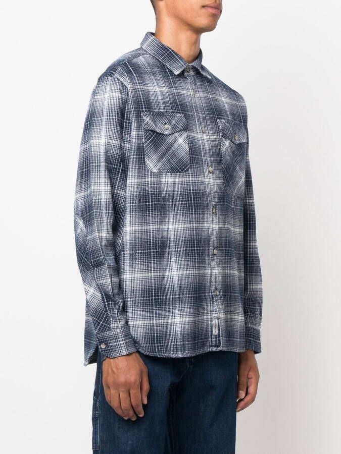 Woolrich Geruit overhemd Blauw