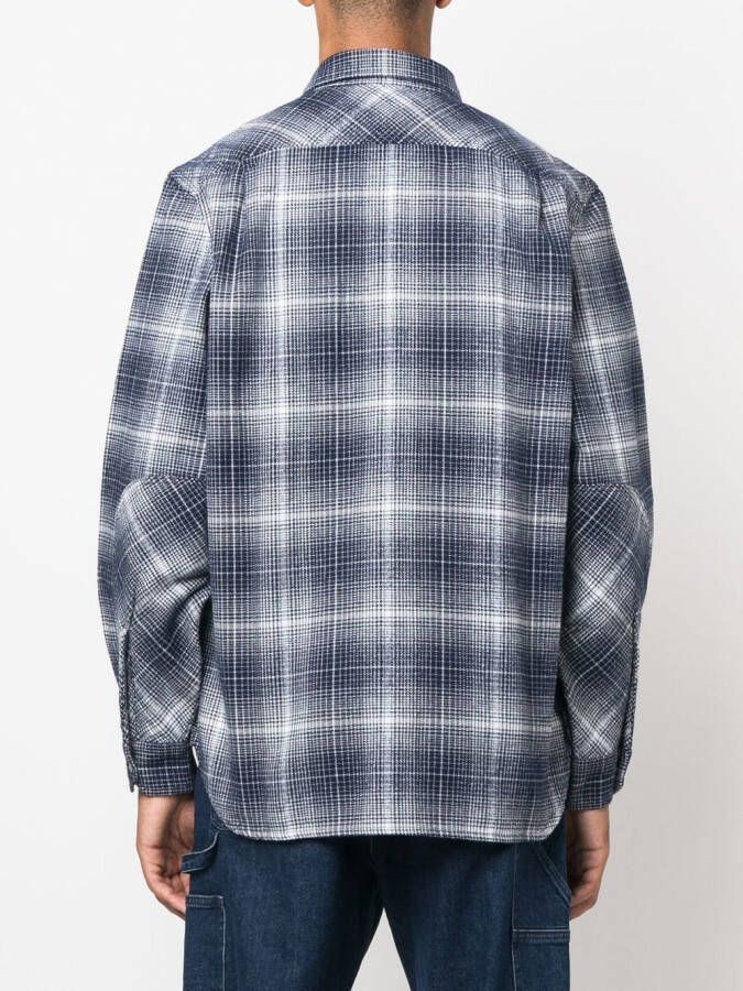 Woolrich Geruit overhemd Blauw