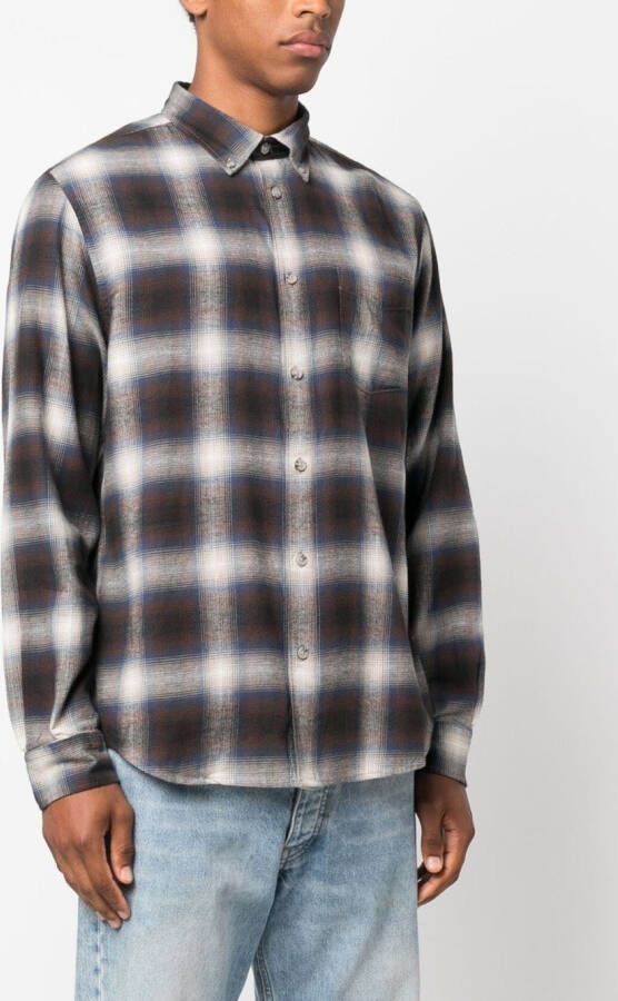 Woolrich Geruit overhemd Grijs