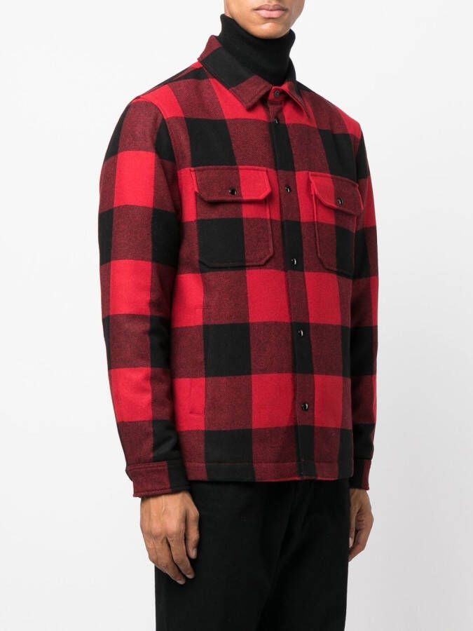 Woolrich Geruit shirtjack Rood