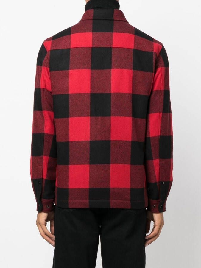 Woolrich Geruit shirtjack Rood