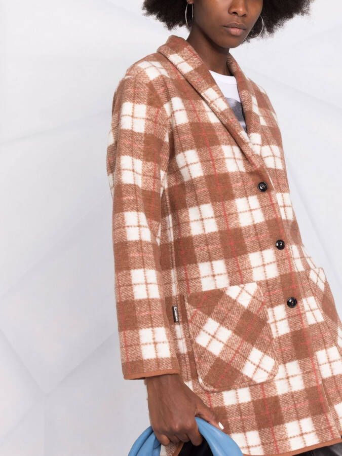 Woolrich Geruite jas Bruin