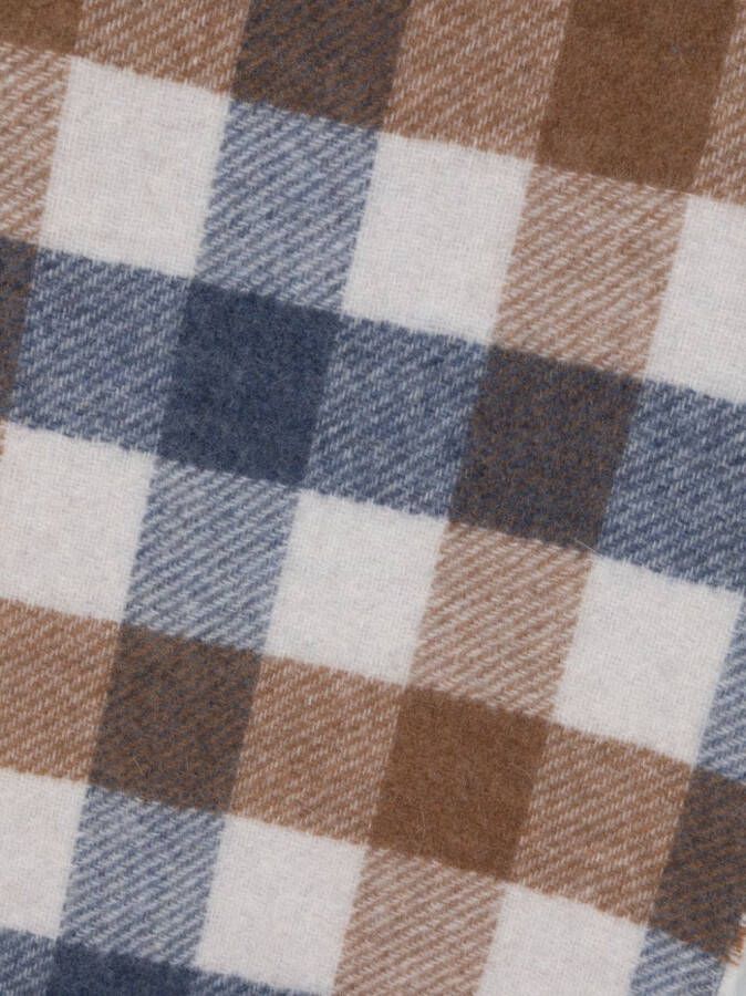 Woolrich Geruite sjaal Blauw
