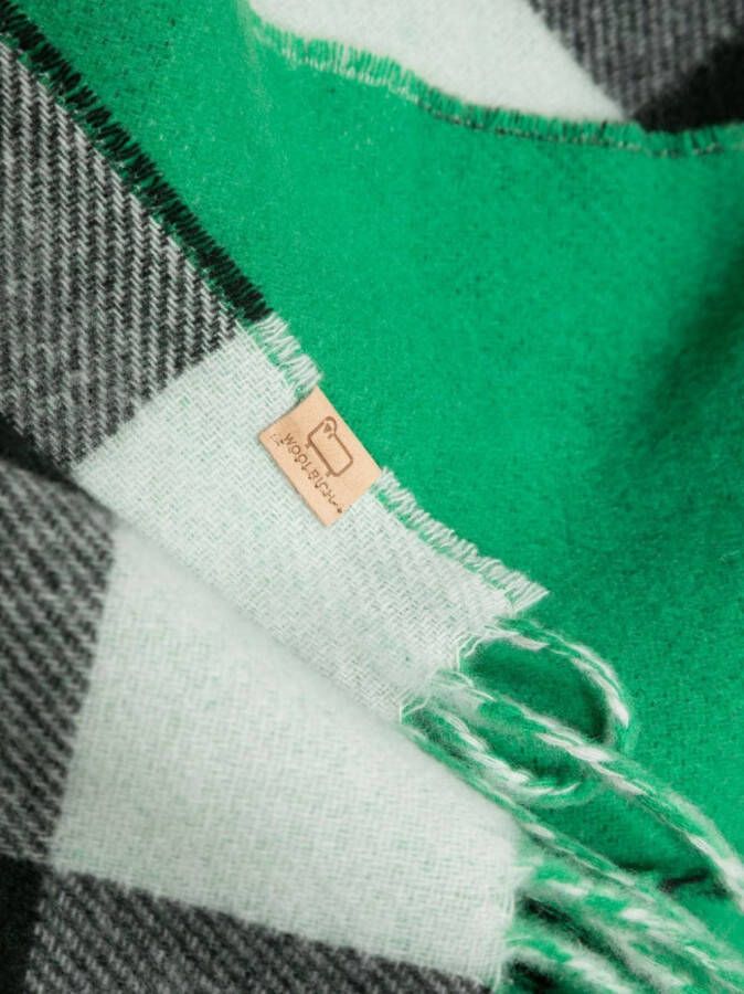 Woolrich Geruite sjaal Groen