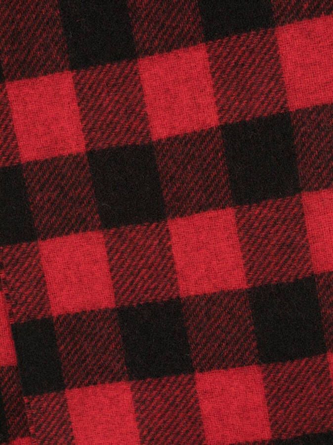 Woolrich Geruite sjaal Rood
