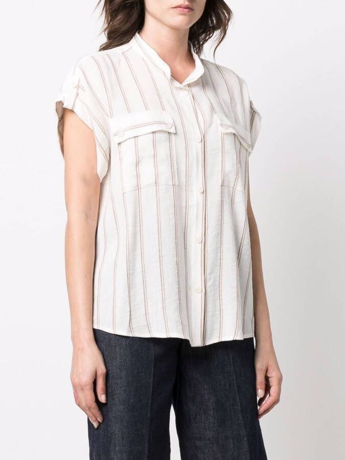 Woolrich Gestreepte blouse Beige