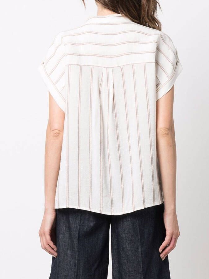 Woolrich Gestreepte blouse Beige