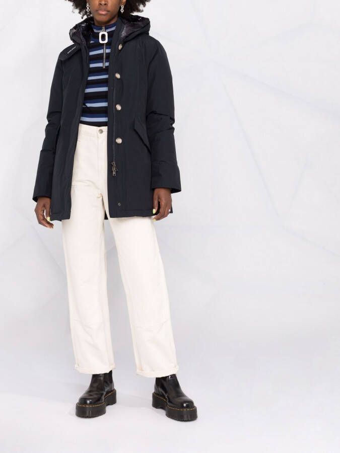 Woolrich Jas met capuchon Blauw