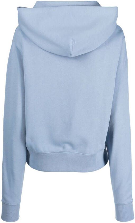 Woolrich Hoodie met geborduurd logo Blauw