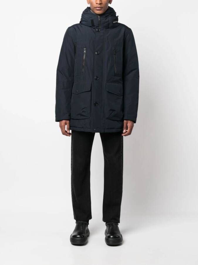 Woolrich Jack met capuchon Blauw