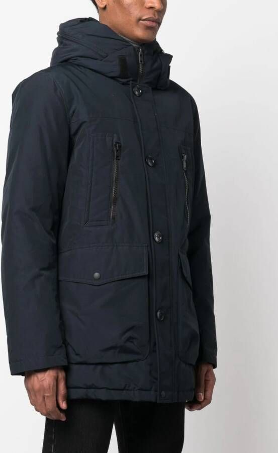 Woolrich Jack met capuchon Blauw