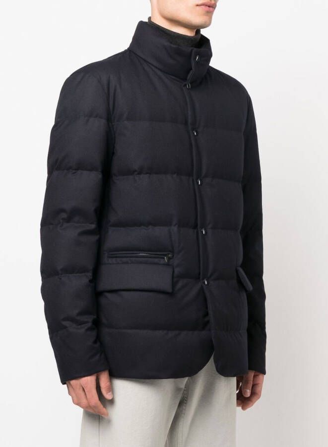 Woolrich Jas met logopatch Blauw