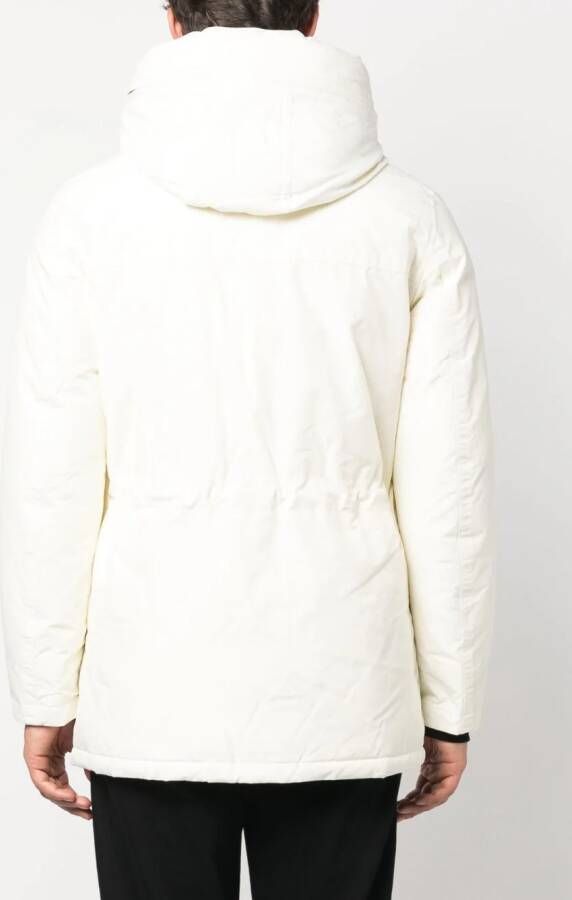 Woolrich Jas met logoprint Wit
