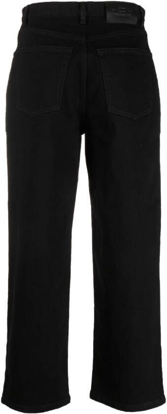 Woolrich Jeans met logopatch Zwart