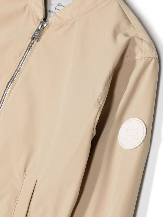 Woolrich Kids Bomberjack met rits Beige