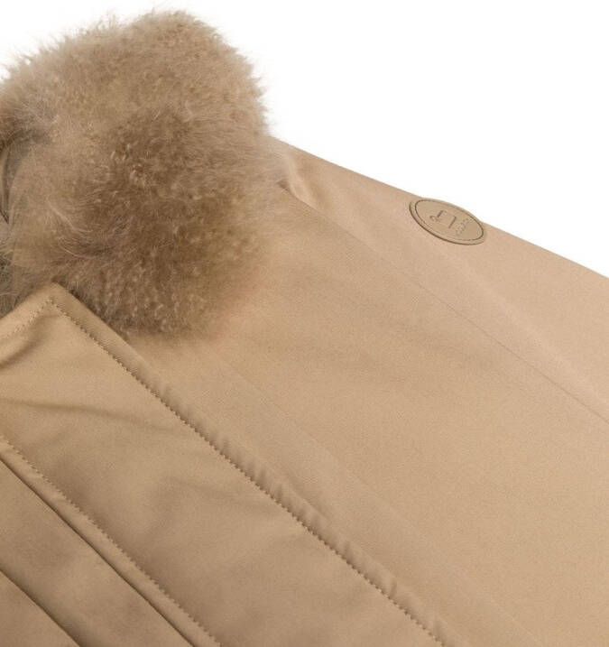 Woolrich Kids Donsjas met capuchon Beige