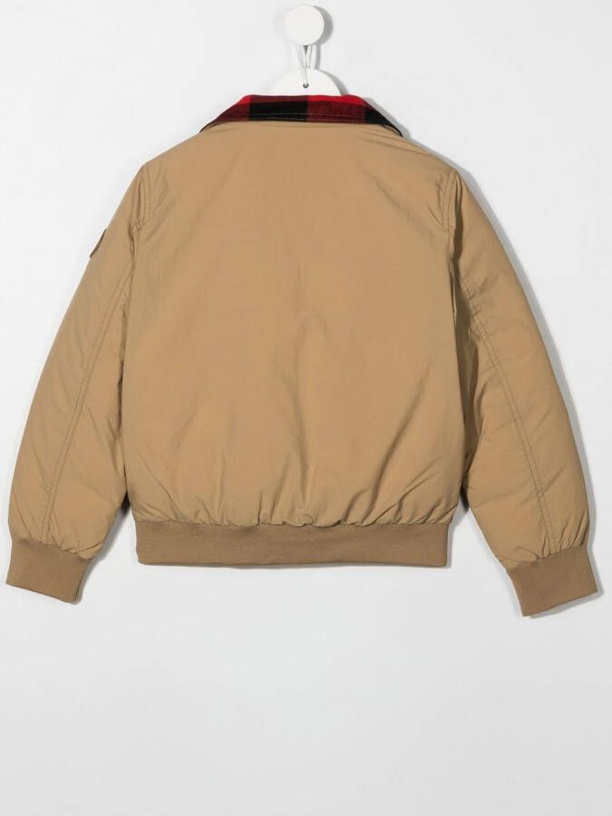 Woolrich Kids Jack met contrasterende kraag Beige