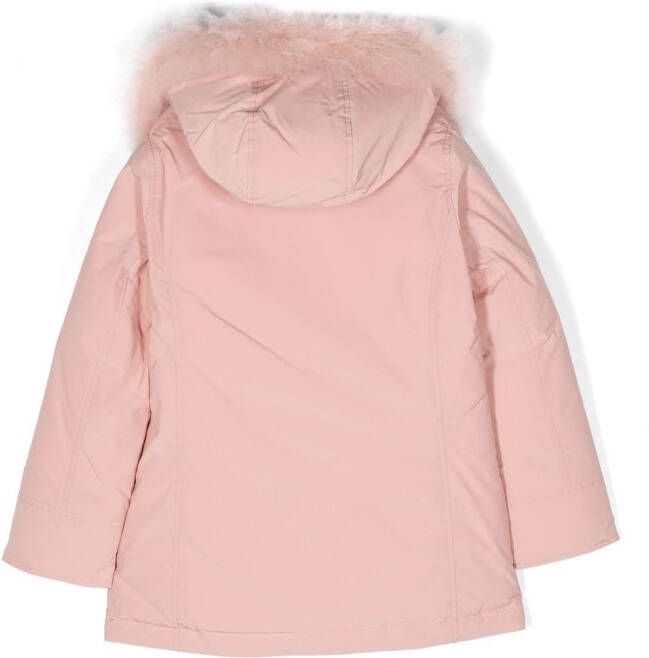 Woolrich Kids Parka met capuchon Roze